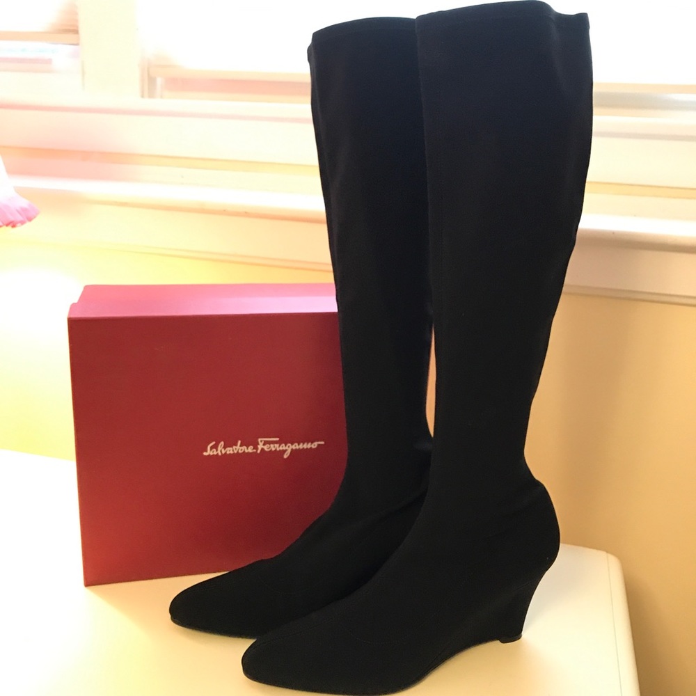 Salvatore Ferragamo Fabric Stretch Booties